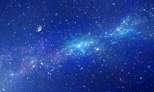 蓝色星空天花软膜背景