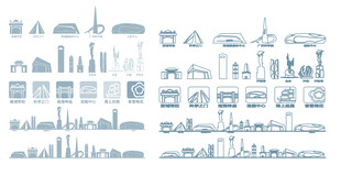 黄埔广州广东羊城粤建筑城市剪影