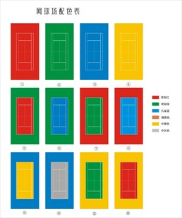 标准网球场尺寸图