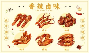 香辣卤味美食展示