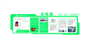 心电图宣传文化墙