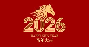 2026龙年喜庆马头标志