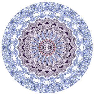 圆形精美装饰花纹图案