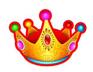 彩色皇冠装饰图案