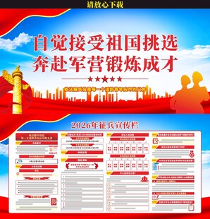 2026年参军入伍展板
