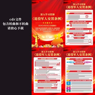 退役军人安置条例宣传挂图