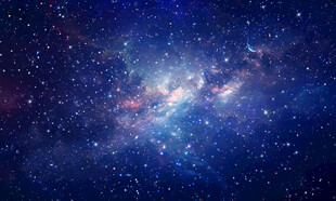 蓝色宇宙星空背景图素材