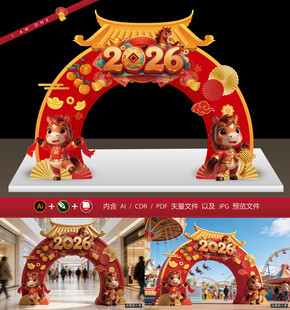 2026新年拱门