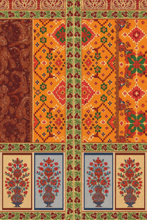 多彩民族风几何图案 数码