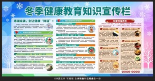 冬季健康教育宣传栏
