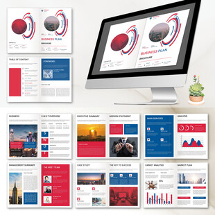 商务画册InDesign模板