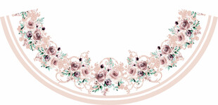 定位花  水彩花