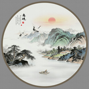 中国风山水画