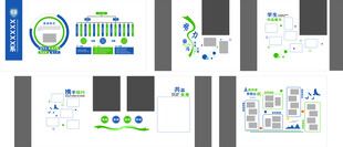 校园文化长廊 组织架构 照片墙