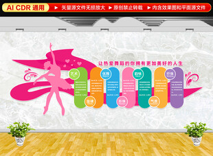 舞蹈学校文化墙