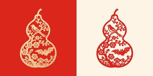 中式葫芦花纹图案设计