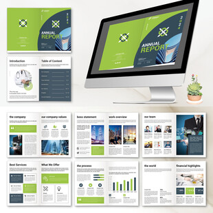 物流画册InDesign模板