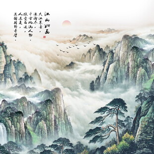 国画山水风景装饰画