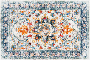 复古风多彩花纹地毯