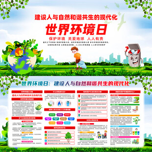 世界环境日宣传海报画面