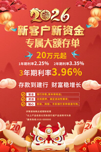 2026银行存款海报