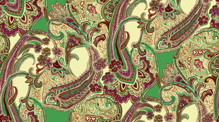 数码印花腰果花