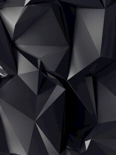 黑色多边形立体几何图案