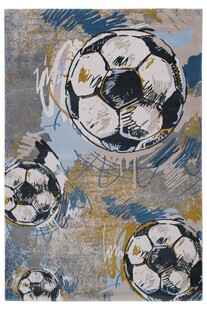 抽象风格足球艺术画作