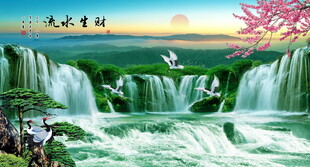 国画风景如画山水画