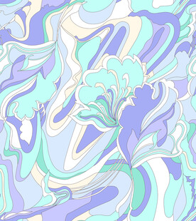 梦幻渐变流体艺术图案