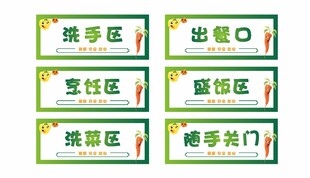 餐饮卡通版标识牌