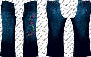 时尚民族风背心设计图