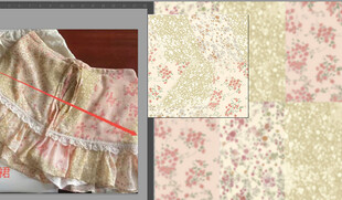 清新碎花拼接图案背景