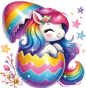 彩虹独角兽破蛋而出