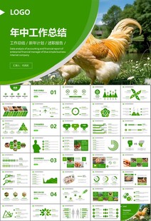 绿色生态农家鸡舍家禽养殖PPT