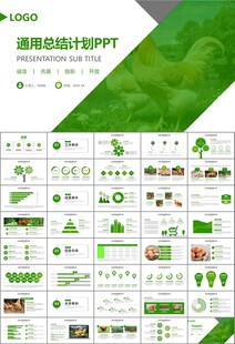 绿色生态农家鸡舍家禽养殖PPT