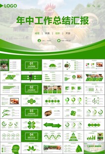 绿色生态农家鸡舍家禽养殖PPT