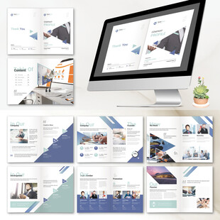 商务画册InDesign模板