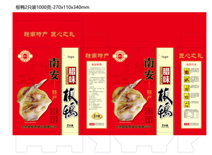 板鸭包装 宣传海报