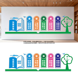 德智体美劳校园文化墙
