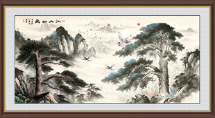 江山如画迎客松