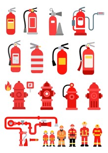 消防元素图标集合