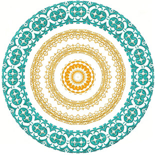 圆形花纹装饰图案