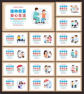 疫苗接种展板