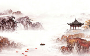 现代 爆款简约山水 TIF分层