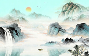 高雅 新品意境山水 TIF分层