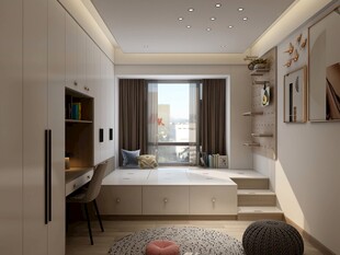 现代简约风卧室室内设计