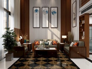 现代中式风格客厅空间