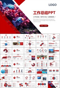 海底世界水族馆动态PPT模板