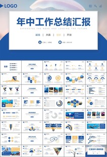 海底世界水族馆动态PPT模板